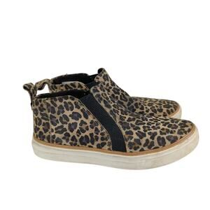 Toms Bryce Leopard Slip-on Chelsea Boots 10016760 Low Top Ankle Bootie Women 9.5